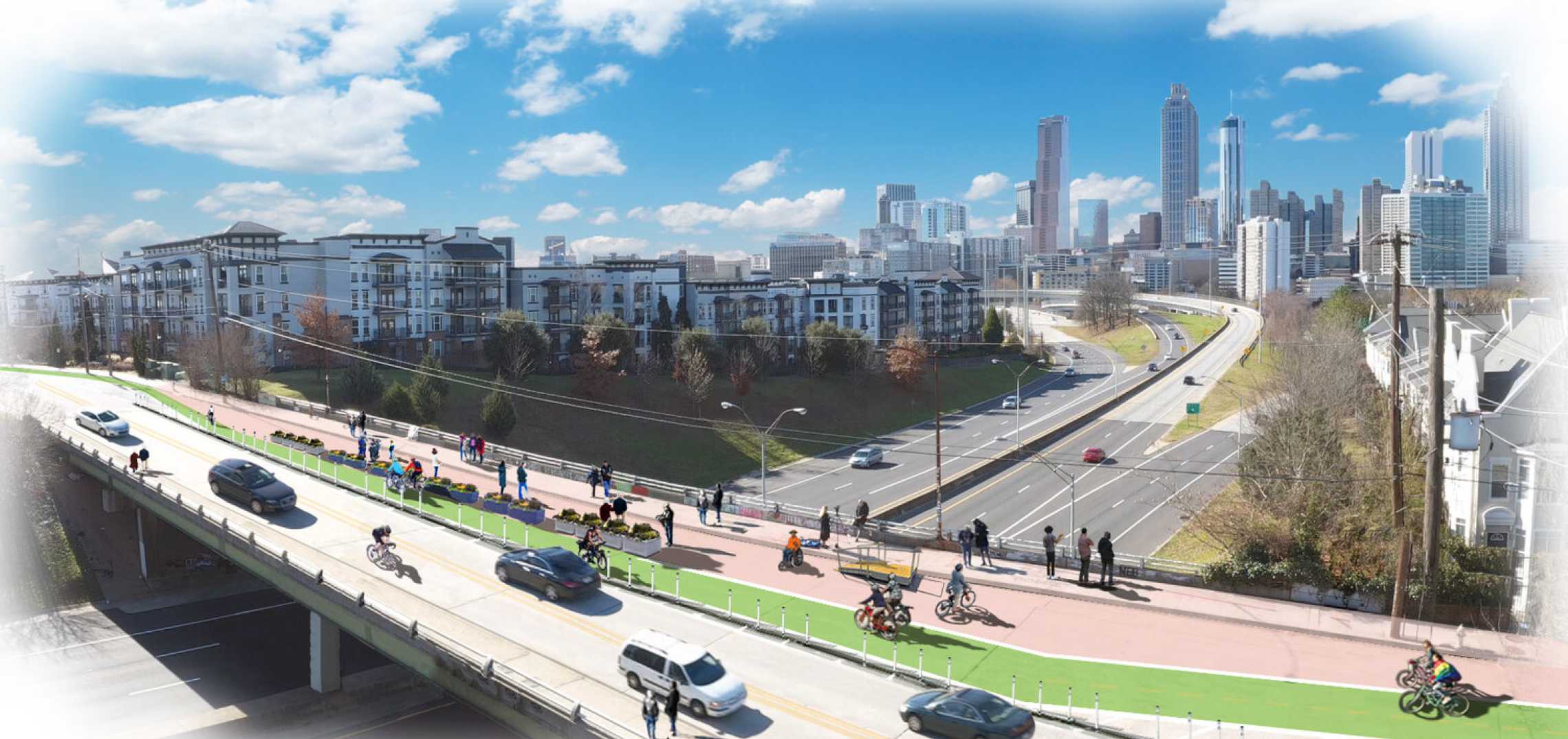 Peoplefriendly redo of Atlanta's iconic Jackson Street Bridge is happening Urbanize Atlanta