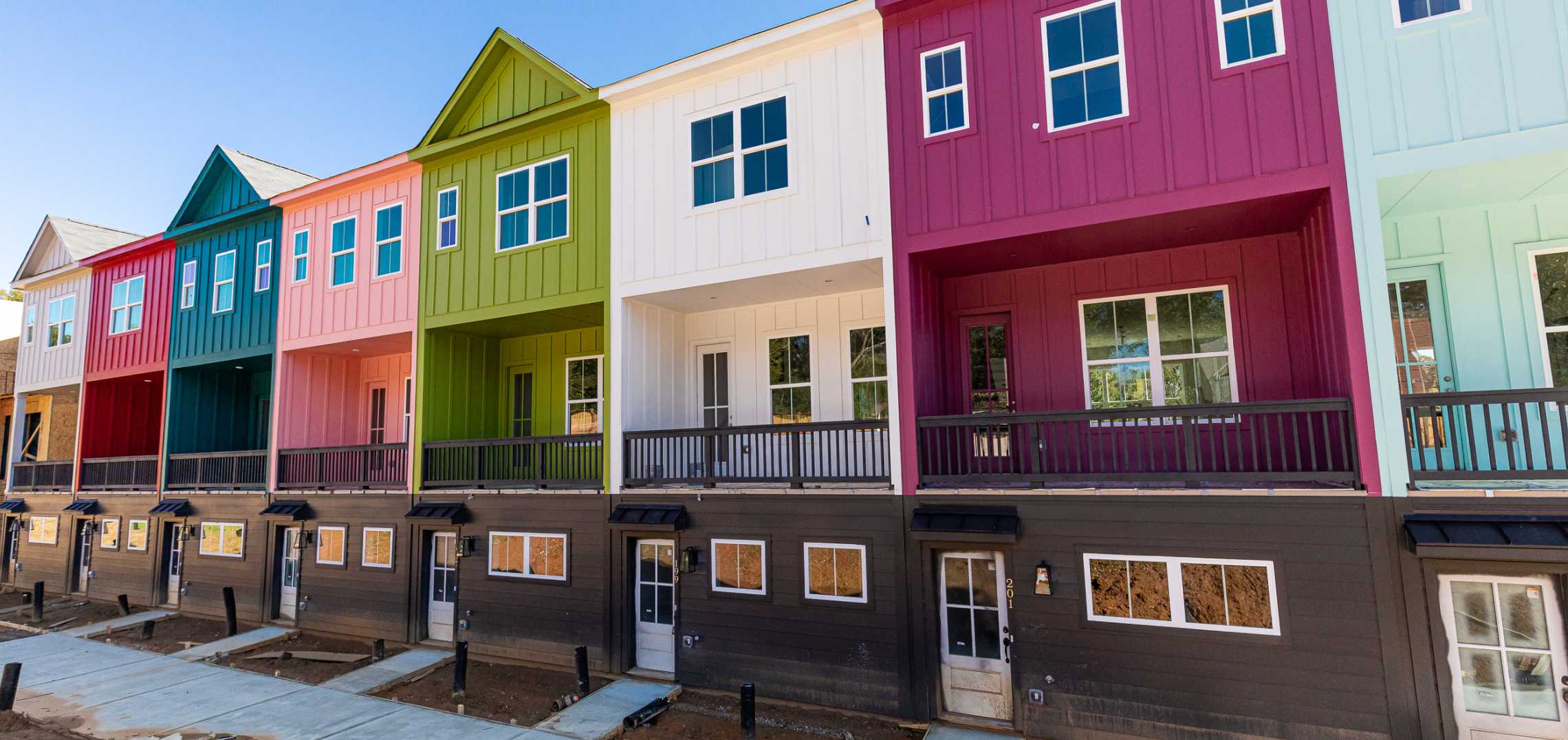 Wildly colorful Kirkwood townhomes are selling from the low 300Ks Urbanize Atlanta