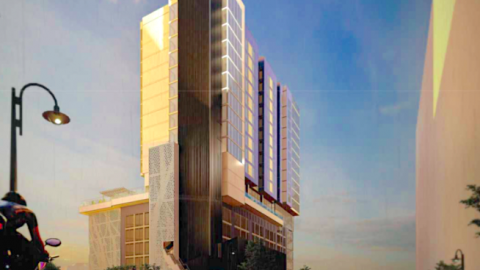 A large hotel project planned near Atlanta's Centennial Olympic Park. 
