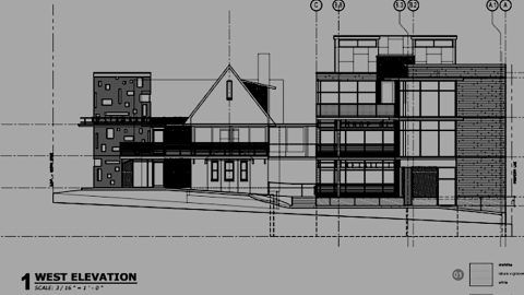 A black and white rendering of a new mixed use development in Buckhead Atlanta.