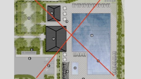 overview of swimming pool plans in Atlanta on a corner with many other pools spotlight around the metro.