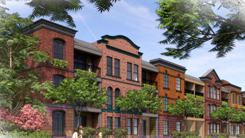 An image of a site for a large new mixed-use development proposal at an office park north of Atlanta in Alpharetta. 