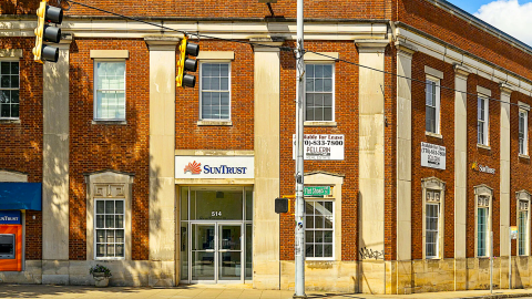 A corner of an old historic district in Atlanta near many older buildings wide streets where developers are planning a retail hub.