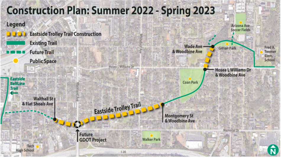 Eastside Trolley Trail connections - Eastside%20Trolley%20Trail%20PATH%20Foundation%20map