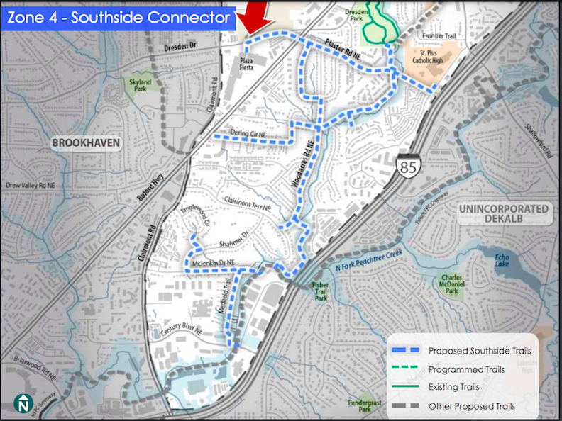 Images Refined vision for Chamblee 39 s - Southside%20map%20Chamblee%20PATH%20Foundation%20Trail%20 1 