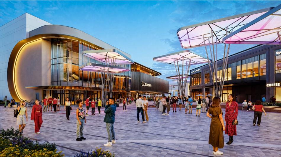 Centennial Yards’ ‘immersive dome’ reaches construction milestone