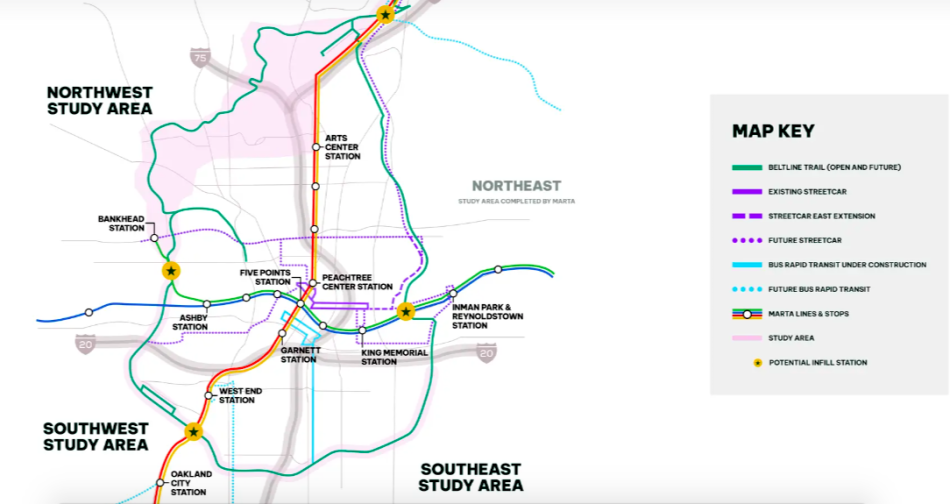 Beltline study whittles down potential transit stop locations, more