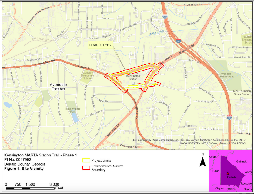 Bike, pedestrian trail system in pipeline around MARTA station