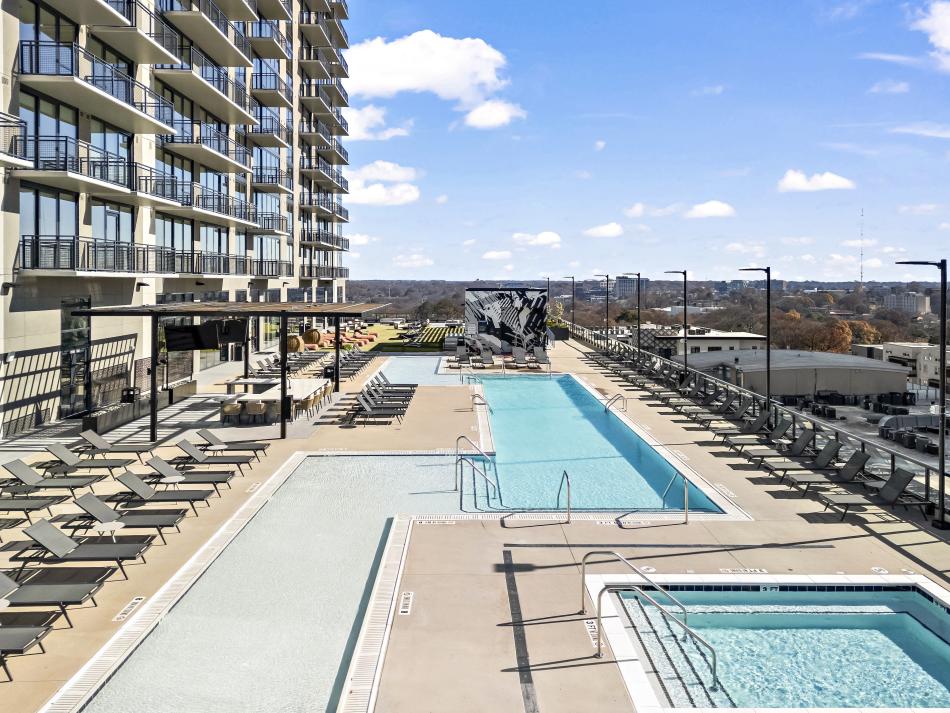 Photos: New tower aims to lure renters with bonkers summer amenities