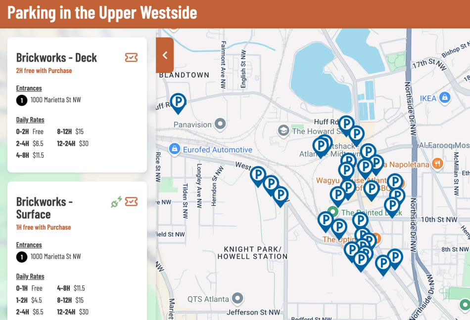 In wake of closures West Midtown - Upper%20Westside%20West%20Midtown%20parking%20map 