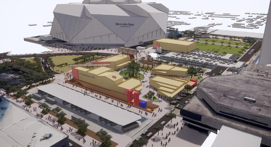 Images: How potential new district between Atlanta stadiums could look