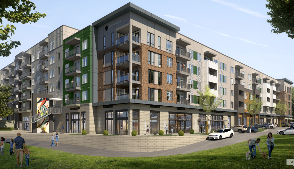 Project near Braves stadium replacing parking lot, with trail included