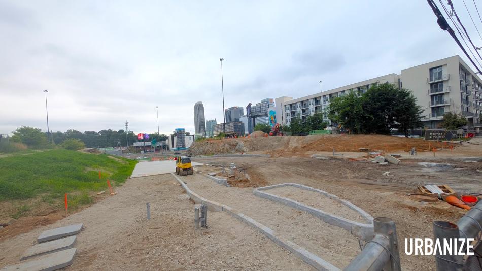 Images: People-friendly extension of Midtown street plows ahead