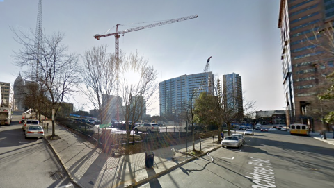 a photo of Midtown Atlanta with many buildings showing how wide streets and perspectives on how many parking lots, vacant parcels have disappeared