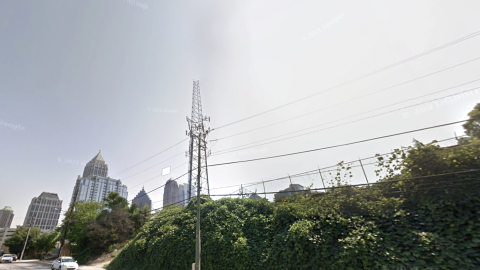 a photo of Midtown Atlanta with many buildings showing how wide streets and perspectives on how many parking lots, vacant parcels have disappeared