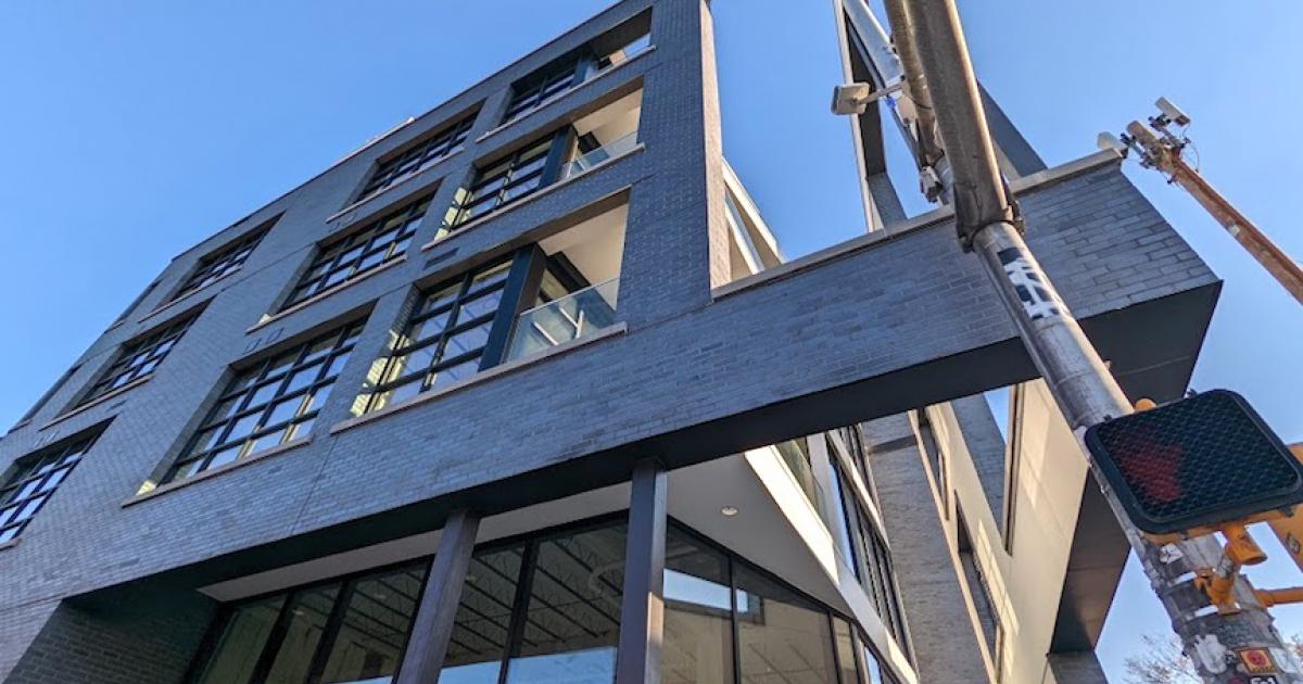 Strikingly modern retail building nears completion in Old Fourth Ward