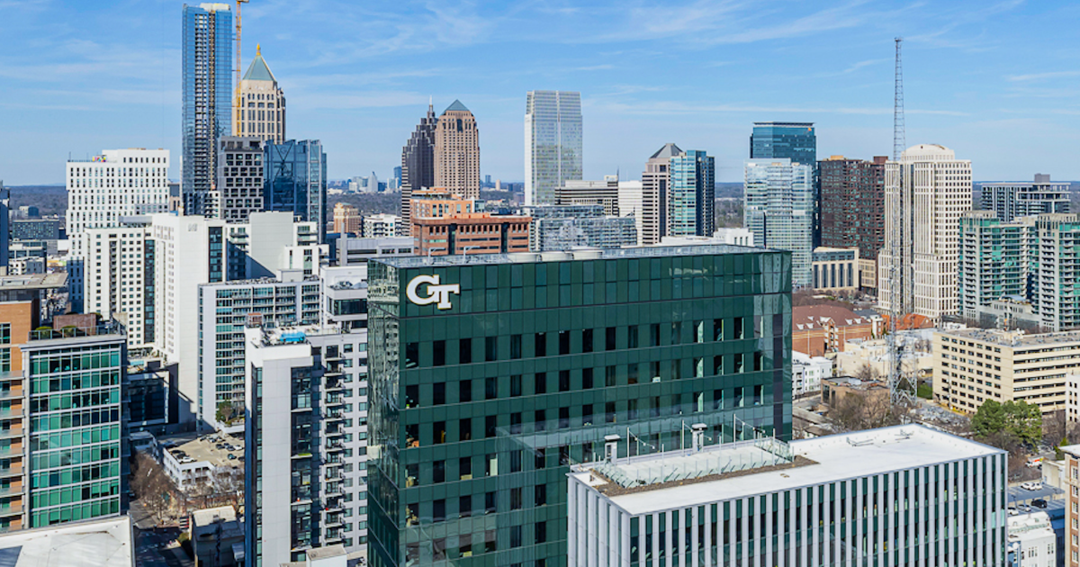 Images: Two-tower Georgia Tech project declared officially finished