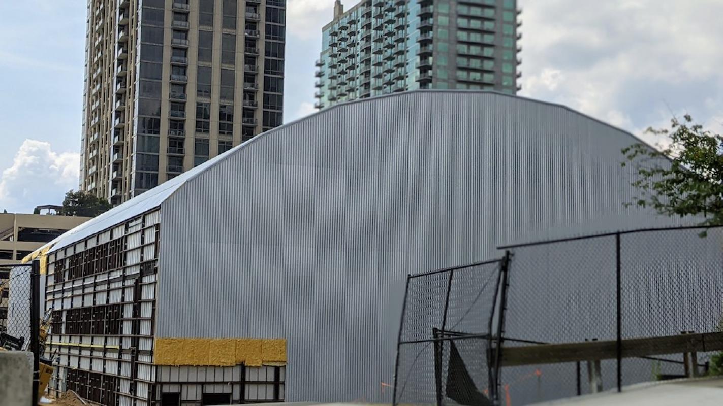 Photos: Shed-like basketball facility has risen at Atlantic Station