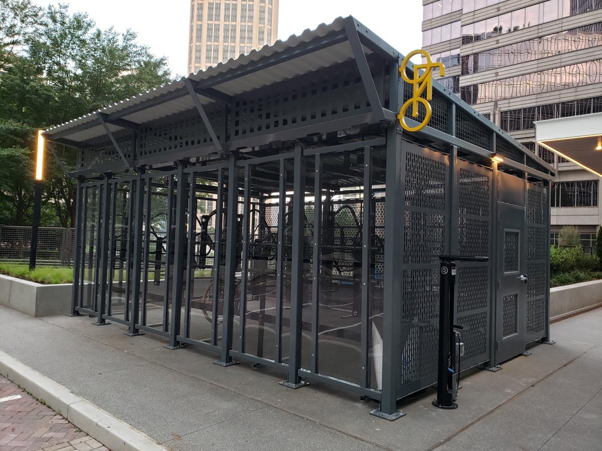 Bike garage appears in Midtown. Does Atlanta need more of these